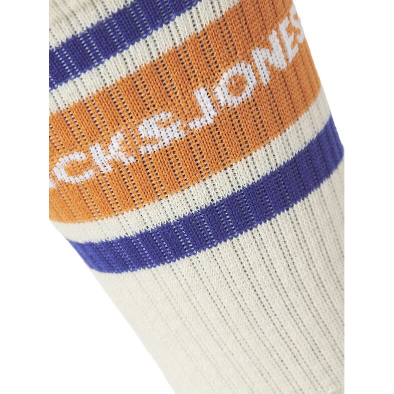 Jack & Jones Jack & Jones Men's Sports Socks JACNICE Tennis Socks 3-Pack Cream White