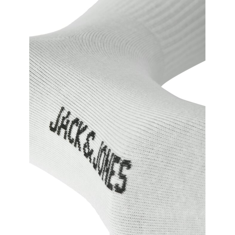 Jack & Jones Jack & Jones Men's Sports Socks JACNOLAN Tennis Socks 6-Pack Plain White