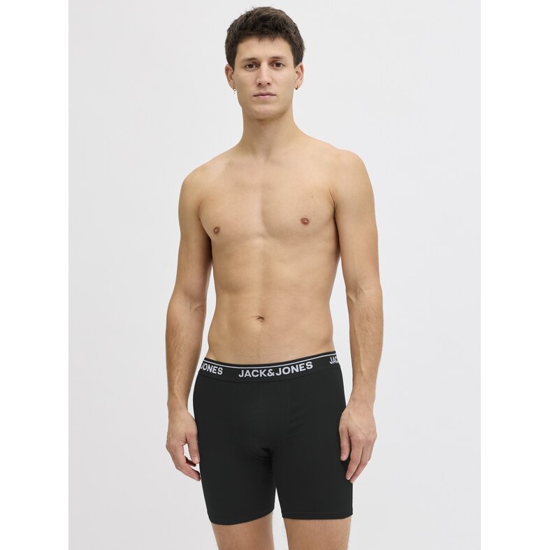 Jack & Jones Jack & Jones Heren Boxershorts Lange Pijp JACHENRY Boxer Briefs 5-Pack Effen Zwart