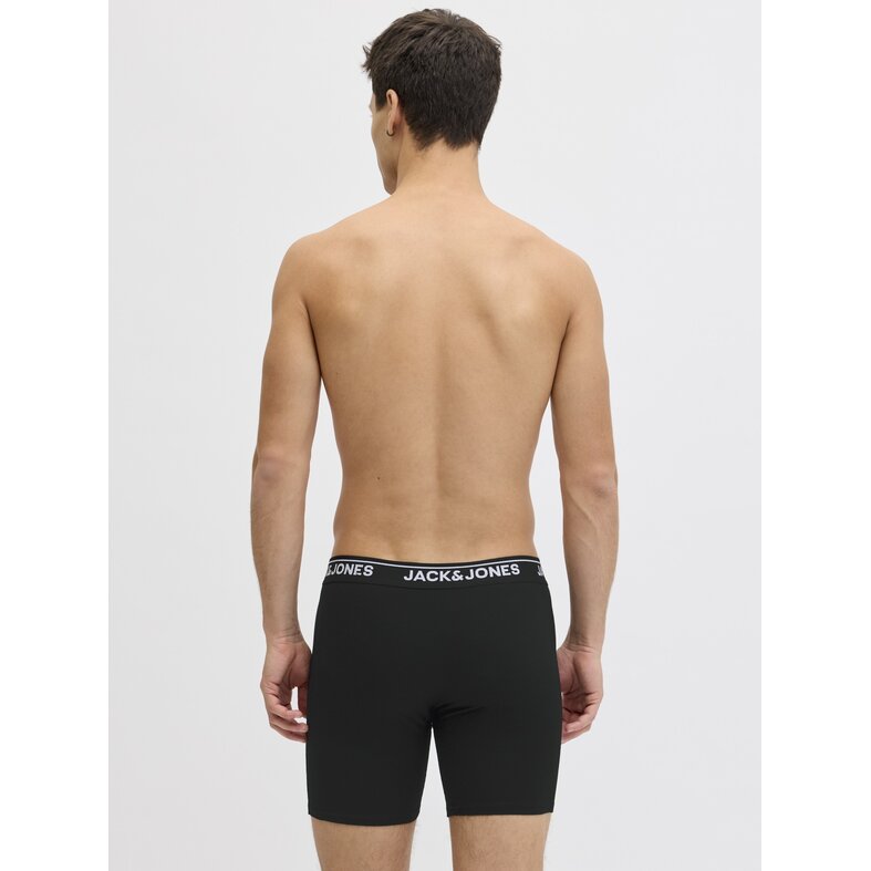 Jack & Jones Jack & Jones Heren Boxershorts Lange Pijp JACHENRY Boxer Briefs 5-Pack Effen Zwart