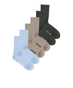 Jack & Jones Men's Sports Socks JACNOLAN Tennis Socks 6-Pack Solid Multicolor