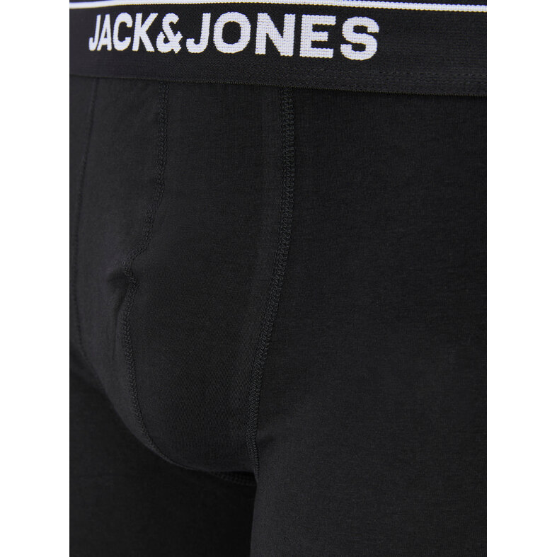 Jack & Jones Jack & Jones Heren Boxershorts Lange Pijp JACHENRY Boxer Briefs 3-Pack Zwart