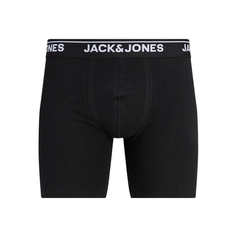 Jack & Jones Jack & Jones Heren Boxershorts Lange Pijp JACHENRY Boxer Briefs 3-Pack Zwart