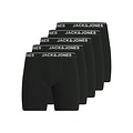 Jack & Jones Jack & Jones Men's Boxer Shorts Long Pipe JACHENRY Boxer Briefs 5-Pack Plain Black