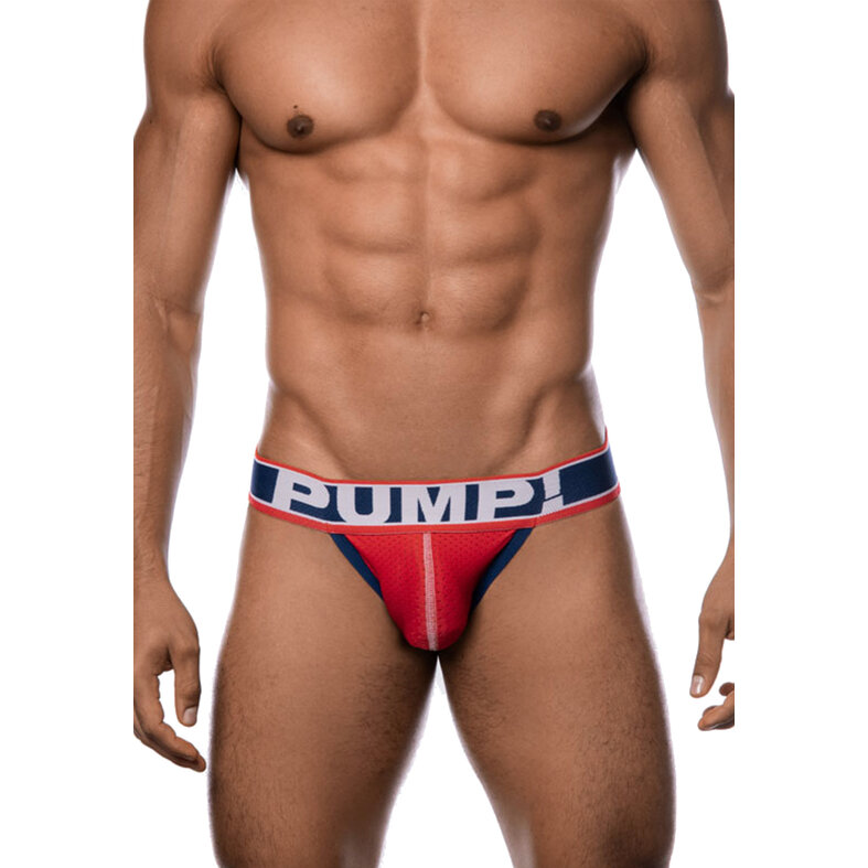PUMP! PUMP Men's Fever Jockstrap Blue/Red