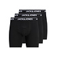 Jack & Jones Jack & Jones Heren Plus Size Boxershorts Lange Pijp JACHENRY Boxer Briefs 3-Pack Effen Zwart