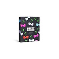 Happy Socks Happy Socks Dames Sokken Kers Hartjes Valentijn 2-Pack Zwart