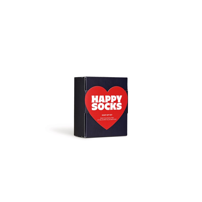 Happy Socks Happy Socks Unisex Socks Heart Print Valentine Giftbox 1-Pair Dark Blue