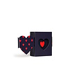 Happy Socks Happy Socks Unisex Sokken Hartjes Print Valentijn Giftbox 1-Paar Donkerblauw