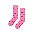 Happy Socks Happy Socks Dames Sokken Hartjes Print Valentijn Giftbox 2-Paar Roze/Zwart/Lichtblauw