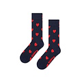 Happy Socks Happy Socks Unisex Sokken Kus Print Valentijn Giftbox 2-Paar Donkerblauw