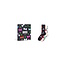 Happy Socks Happy Socks Dames Sokken Kers Hartjes Valentijn 2-Pack Zwart