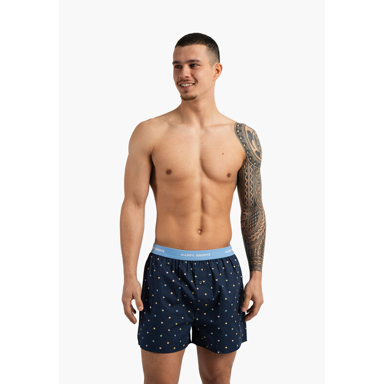 Happy Shorts Happy Shorts X Wijde Boxershorts Heren Hartjes