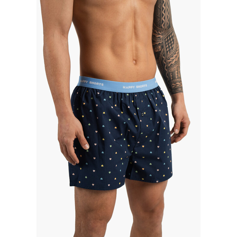 Happy Shorts Happy Shorts X Wijde Boxershorts Heren Hartjes