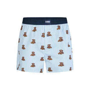Happy Shorts X Wijde Boxershorts Heren Beren Gestreept