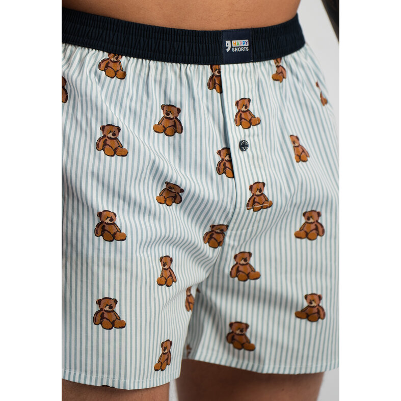 Happy Shorts Happy Shorts X Wijde Boxershorts Heren Beren Gestreept