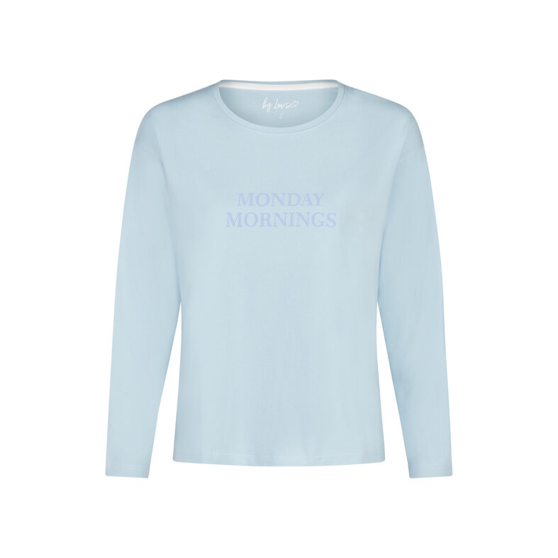 By Louise By Louise Ladies Pyjama Set Long Blue/White Floral