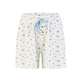 By Louise By Louise Dames Korte Pyjama Set Shortama Lichtblauw/Wit Gebloemd