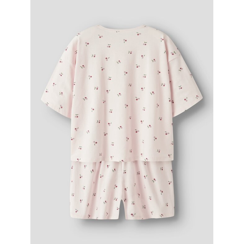 Name It Name It Girls Short Pyjama Set Shortama NKFNIGHTSET Pink Cherry Print
