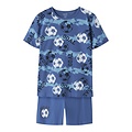 Name It Name It Jongens Korte Pyjama Set Shortama NKMNIGHTSET Blauw Voetbal Print
