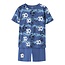 Name It Name It Jongens Korte Pyjama Set Shortama NKMNIGHTSET Blauw Voetbal Print