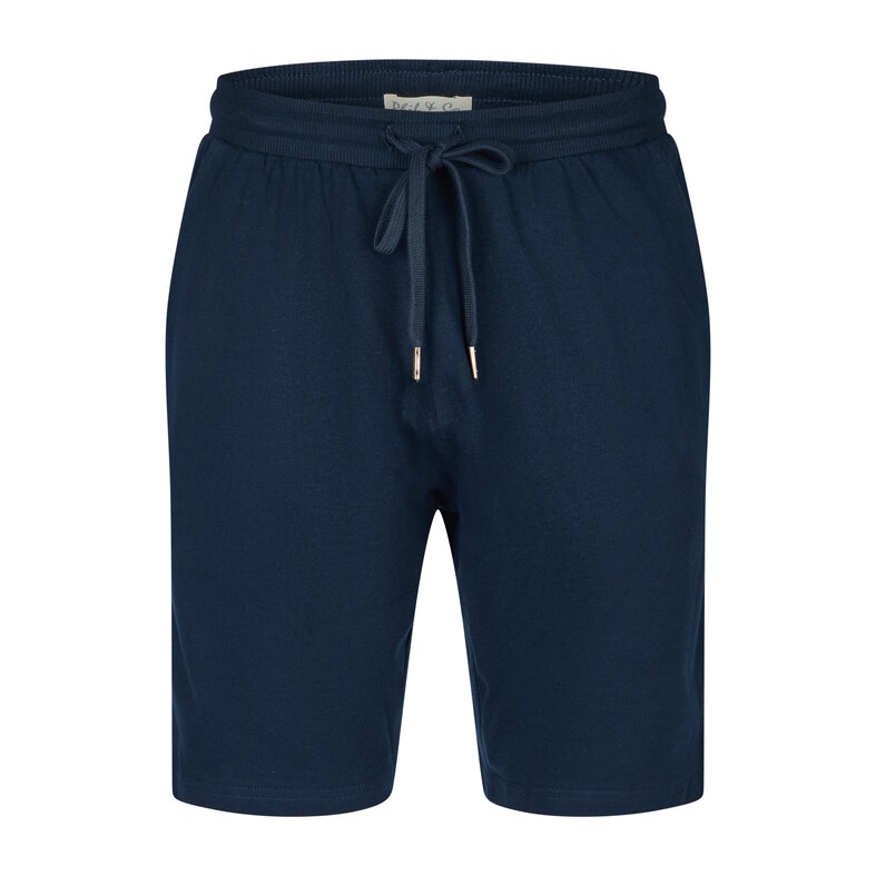 Phil & Co Phil & Co Essential Shortama Heren Korte Pyjama Set Blauw/Gestreept