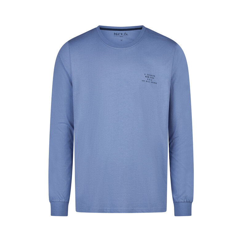 Phil & Co Phil & Co Essential Men's Pyjama Set Long Blue/Checked