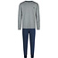 Phil & Co Phil & Co Essential Heren Pyjama Set Lang Grijs/Blauw