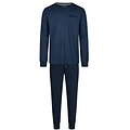 Phil & Co Phil & Co Essential Heren Pyjama Set Lang Blauw/Gestreept