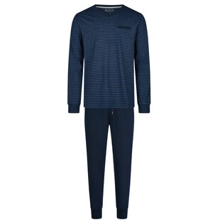 Phil & Co Essential Men's Pyjama Set Long Blue/Striped