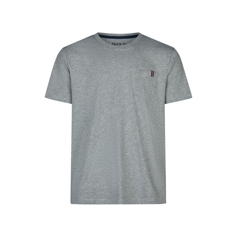 Phil & Co Phil & Co Essential Men's Short Sleeve Pyjama Set Grey/Blue