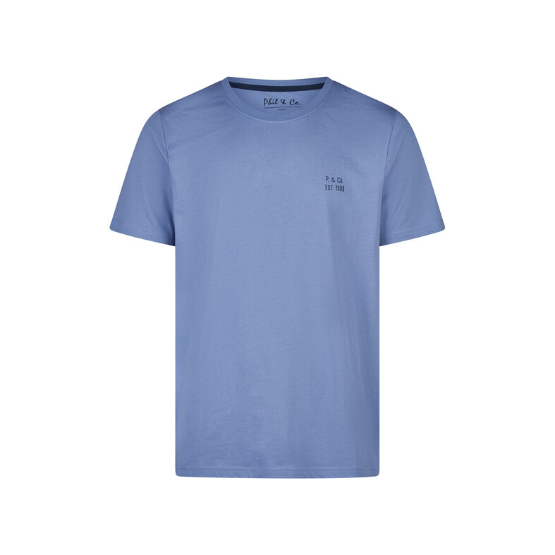 Phil & Co Phil & Co Essential Men's Short Sleeve Pyjama Set Blue/Red Checkered