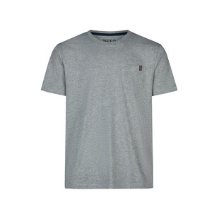 Phil & Co Heren Pyjamashirt Korte Mouw Grijs