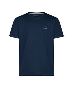 Phil & Co Heren Pyjamashirt Korte Mouw Donkerblauw