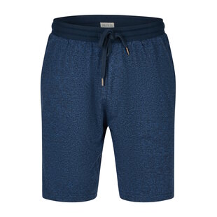 Phil & Co Heren Korte Pyjamabroek Donkerblauw Gemêleerd