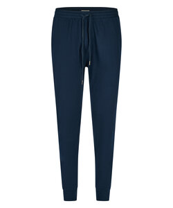 Phil & Co Heren Pyjamabroek Lang Effen Donkerblauw