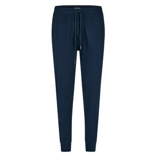 Phil & Co Men's Pyjama Pants Long Plain Dark Blue