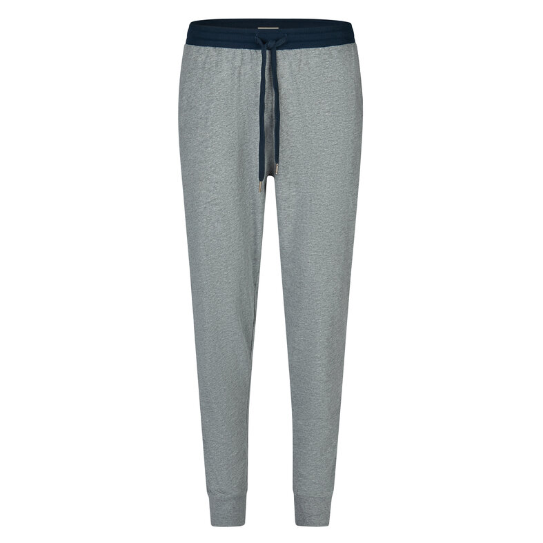 Phil & Co Phil & Co Heren Pyjamabroek Lang Effen Grijs