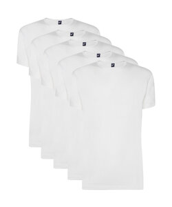 Alan Red Heren Giftbox Ondershirt DERBY T-shirt Ronde Hals 5-Pack Effen Wit