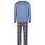Phil & Co Phil & Co Essential Men's Pyjama Set Long Blue/Checked
