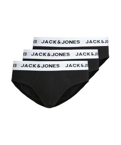 Jack & Jones Men's Briefs Casual Briefs JACMASON 3-Pack Plain Black