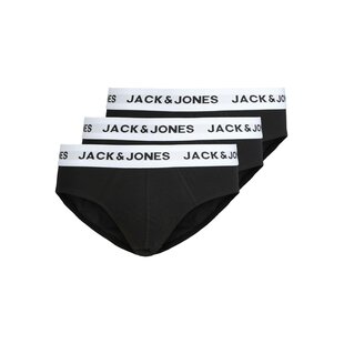 Jack & Jones Heren Slips Casual Briefs JACMASON 3-Pack Effen Zwart