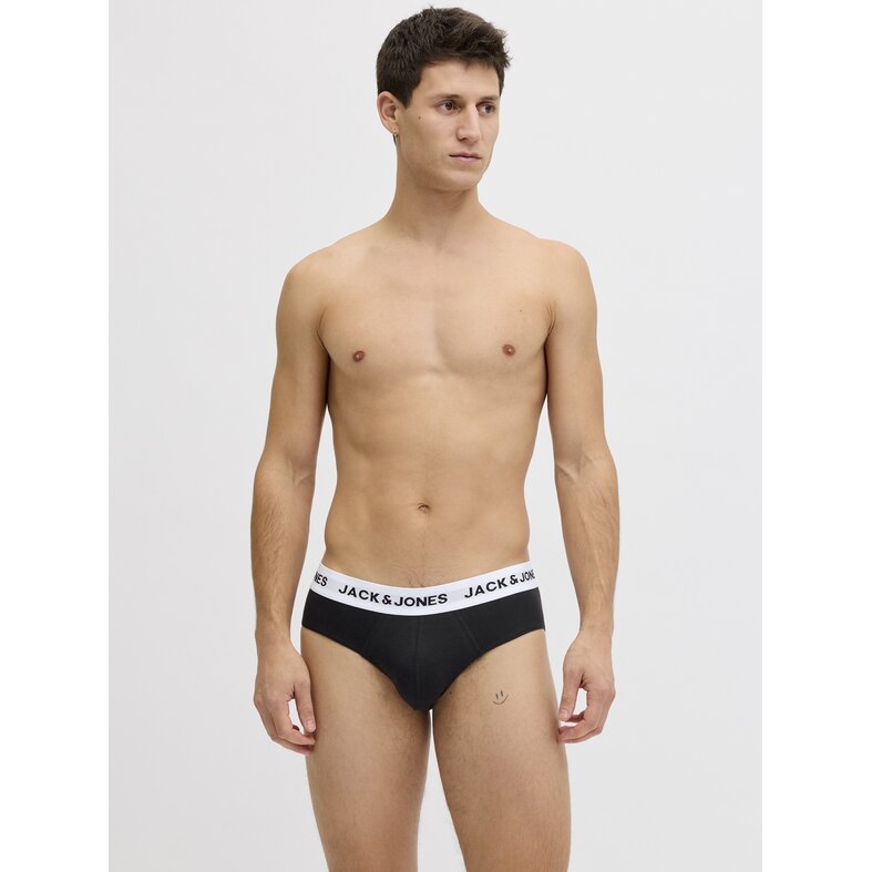 Jack & Jones Jack & Jones Men's Briefs Casual Briefs JACMASON 3-Pack Plain Black