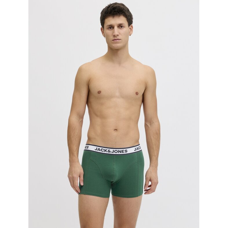 Jack & Jones Jack & Jones Men's Boxer Shorts Trunks JACNOLAN 5-Pack Solid Green/Dark Blue