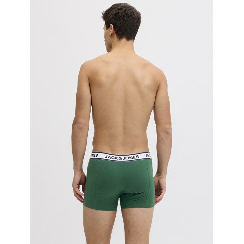 Jack & Jones Jack & Jones Men's Boxer Shorts Trunks JACNOLAN 5-Pack Solid Green/Dark Blue