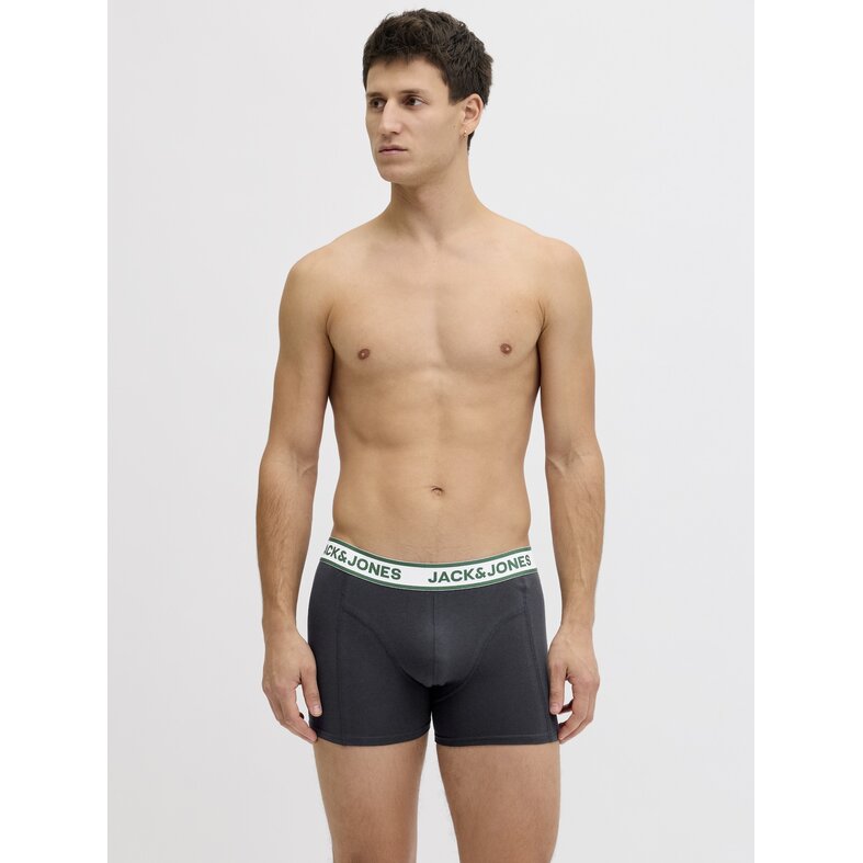 Jack & Jones Jack & Jones Men's Boxer Shorts Trunks JACNOLAN 5-Pack Solid Green/Dark Blue