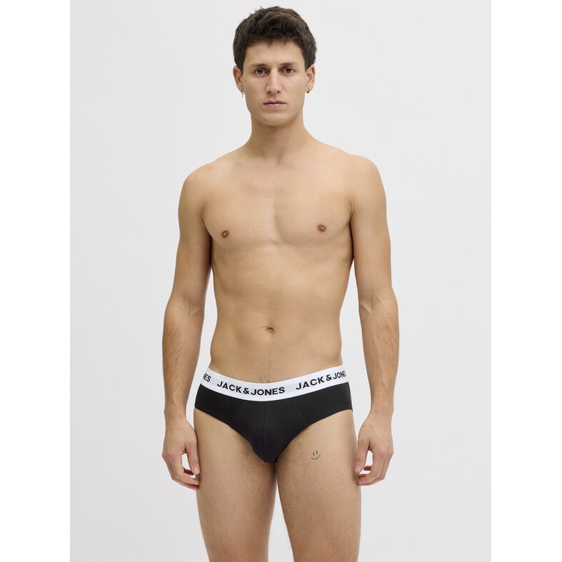 Jack & Jones Jack & Jones Men's Briefs Casual Briefs JACMASON 3-Pack Plain Black