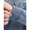 Jack & Jones Jack & Jones Heren Trui JJELOGO Sweatshirt Logo Print Blauw
