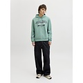 Jack & Jones Jack & Jones Men's Hoodie JJELOGO Logo Print Turquoise