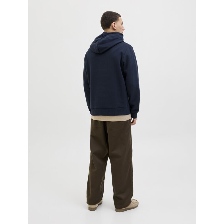 Jack & Jones Jack & Jones Men's Hoodie JJELOGO Logo Print Dark Blue